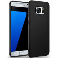 OEM Samsung Galaxy S7 szilikon tok, hátlaptok, telefon tok, matt, fekete