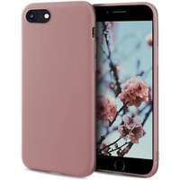 OEM iPhone 7 / 8 / SE 2020 / SE 2022 szilikon tok, hátlaptok, telefon tok, matt, púder rózsaszín