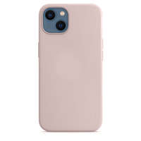 OEM iPhone 13 szilikon tok, hátlaptok, telefon tok, matt, púder rózsaszín