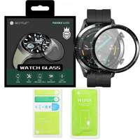 Bestsuit Huawei Watch GT 2e 46mm okosóra üvegfólia, tempered glass, hibrid, flexibilis, edzett, 3D, fekete kerettel, Bestsuit