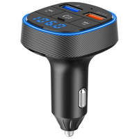 OEM FM transmitter, bluetooth, USB port, QC 3.0, fekete, BC57