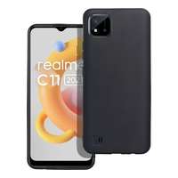 OEM Realme C11 2021 / C20 szilikon tok, telefon tok, hátlaptok, matt, fekete, Matt case