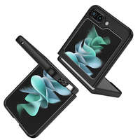 OEM Samsung Galaxy Z Flip 5 5G telefon tok, elő+hátlap tok, műanyag, matt, fekete, Forcell Kong, SM-F731B/DS
