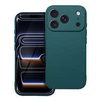 OEM iPhone 17 Pro szilikon tok, telefon tok, hátlaptok, matt, zöld, Matt case