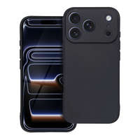 OEM iPhone 17 Pro Max szilikon tok, telefon tok, hátlaptok, matt, fekete, Matt case