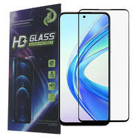 OEM Honor X7b / X7c / Honor 90 Smart 5G / 200 Smart 5G üvegfólia, tempered glass, előlapi, 9D, edzett, hajlított, fekete kerettel