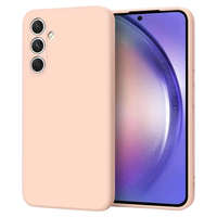 OEM Samsung Galaxy S23 FE 5G szilikon tok, hátlaptok, telefon tok, matt, halvány rózsaszín
