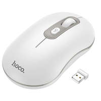 Hoco Vezeték nélküli egér, wireless, optikai, 1600 DPI, fehér, Hoco GM21