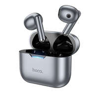 Hoco Vezeték nélküli fülhallgató, stereo bluetooth headset töltőtokkal, szürke, Hoco EW34