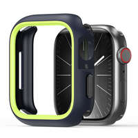 DUX DUCIS Apple Watch 7/8/9 45mm okosóra védő tok, 360 fokos védelem, fekete-zöld, DUX DUCIS Bamo