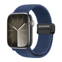 DUX DUCIS Apple Watch 4/5/6/7/8/9/SE/SE2/Ultra okosóra fonott szíj, 42/44/45/49mm kompatibilis, mágneses, kék, DUX DUCIS Mixture Pro
