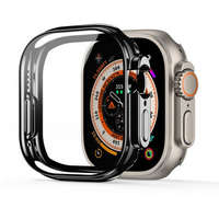 DUX DUCIS Apple Watch Ultra/Ultra2 49mm okosóra védő tok, szilikon tok, 360 fokos védelem, fekete kerettel, DUX DUCIS Samo
