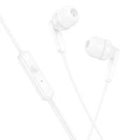 Hoco Vezetékes fülhallgató, stereo headset, 3.5 mm jack csatlakozóval, fehér, Hoco M121