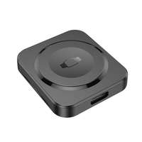 Hoco Apple Watch 9/8/7/6/5/4/3/2/1/SE/SE2/Ultra asztali töltő, mágneses, vezeték nélküli, fekete, Hoco CQ16C