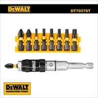 DeWalt Bit tartó-csavarmegvezető, csuklós, mágn. + bithegyek 1/4" - DeWalt (DT70578T)