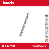 KWB Csigafúró 4,0 mm HSS-G DIN 338 Silver Star - KWB
