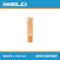 IWELD CO áramátadó fúvóka normál M6x25x6 mm x 0,8 mm - Iweld