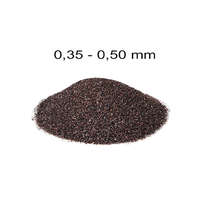 Ismeretlen Szóróanyag normálkorund barna NK 40 = 0,35 - 0,50 mm -25 kg