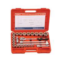 Genius Tools Dugókulcs készlet 1/2" 6 lap 10-34 mm 26 db-os Genius