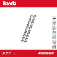 KWB Csigafúró 2,0 mm HSS-G DIN 338 Silver Star 2 db-os - KWB
