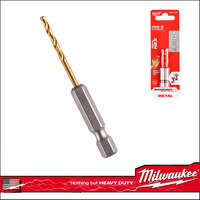 Milwaukee Csigafúró HSS-G TiN 2.5 mm 2 db/cs 1/4" RED HEX Milwaukee