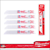 Milwaukee Fűrészlap kardfűrészhez, fémre 150 mm 18 TPI BiM-Co 5 db-os készlet Milwa
