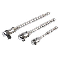 Laser Tools Crowa racsnis kulcs készlet 3 db-os nyomógombos 1/2"-3/8"-1/4"