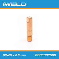 IWELD CO áramátadó fúvóka normál M6x25x6 mm x 0,9 mm - Iweld