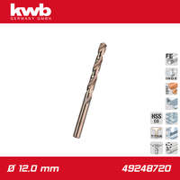 KWB Csigafúró 12,0 mm HSS-G Co5 DIN 338 Profi 5% Cobalt - KWB