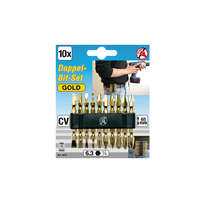 BGS Technic Bit készlet 10 db-os "Gold" 65 mm hosszú - KIFUTÓ !!!