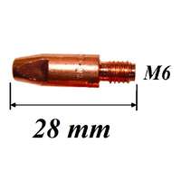 PTC Tools CO áramátadó fúvóka normál M6x28x8 mm x 1,2 mm MB25AK+MK24KD pisztolyhoz