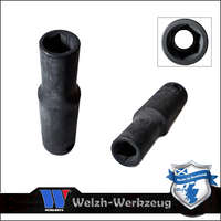 Welzh Werkzeug Lok-Typ Légkulcsfej - gépifej 3/8" 9 mm 6 lap hosszú - Welzh