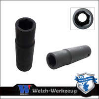 Welzh Werkzeug Lok-Typ Légkulcsfej - gépifej 3/8" 13 mm 6 lap hosszú - Welzh