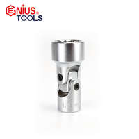 Genius Tools Dugókulcs - crowafej 3/8" csuklós 18 mm Genius