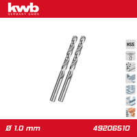 KWB Csigafúró 1,0 mm HSS-G DIN 338 Silver Star 2 db-os - KWB