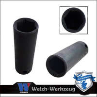 Welzh Werkzeug Lok-Typ Légkulcsfej - gépifej 3/8" 15 mm 6 lap hosszú - Welzh