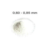Ismeretlen Szóróanyag elektrokorund fehér EK 24 = 0,60 - 0,85 mm -25 kg