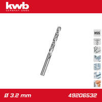 KWB Csigafúró 3,2 mm HSS-G DIN 338 Silver Star "popszegecs" - KWB