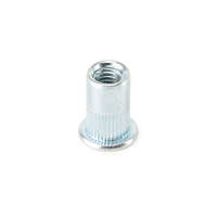 ITH Szegecsanya - Acél - peremes, rovátkált, horganyzott M6x15- 3.0 mm-ig