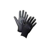 PALM GLOVES Kesztyű Buck fekete PW poliuretán tenyér 06-os XS