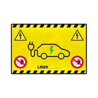 Laser Tools Sárvédő takaró csúszásmentes sárga Hybrid/Elektomos járművekhez -Laser