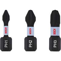 BOSCH Csavarhúzó bit készlet 3 darabos - PH1-PH2-PH3 x 25 mm - Bosch
