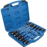 BGS Technic Csavarhúzó készlet üthető 12 db-os lapos+kereszt -1/4" belső négyszög- BGS