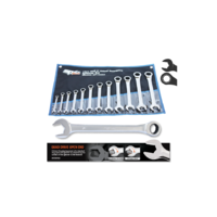 SP Tools Csillag-villás racsnis készlet 12 db-os COLOS 5/16"-1" QUAD DRIVE - SP