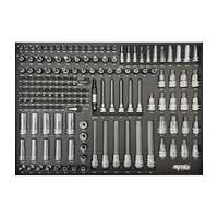 SP Tools Tálcás SP Tools "S" Rátűzőkulcs klt 1/4"-3/8"-1/2" 171 db-os