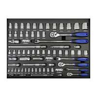 SP Tools Tálcás SP Tools "M" Dugókulcs készlet 1/4-3/8-1/2" 67 db-os