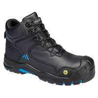 PortWest Munkavédelmi bakancs Apex Mid S3S ESD HRO SR SC FO fekete 44-es