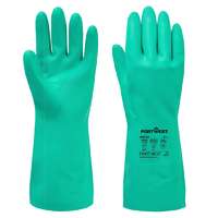 PortWest Alkatrészmosó Kesztyű 0,4 mm vastagság Nitril 32 cm 8/M - Portwest