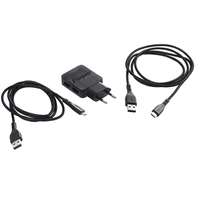 Energizer Hálózati USB töltő adapter 230V - 5V 2.4A + USB C + Micro kábelek