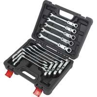 Welzh Werkzeug Csillag-villás racsnis-csuklós készlet 8-19 mm 12 részes - dupla csoklós